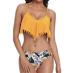 Never Worn ruffle Two Piece Swimsuit